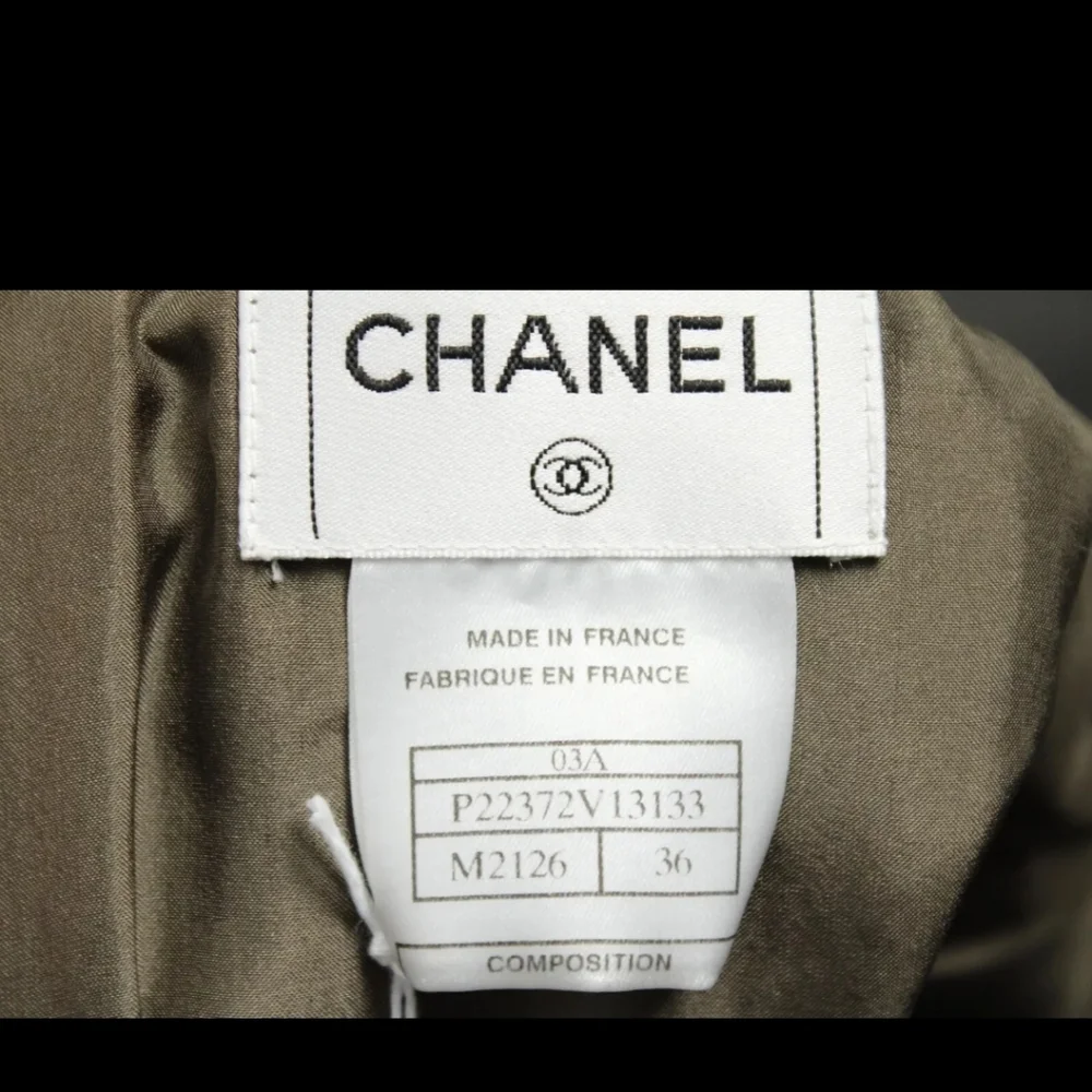 CHANEL VINTAGE WOOL SUIT - SIZE 36